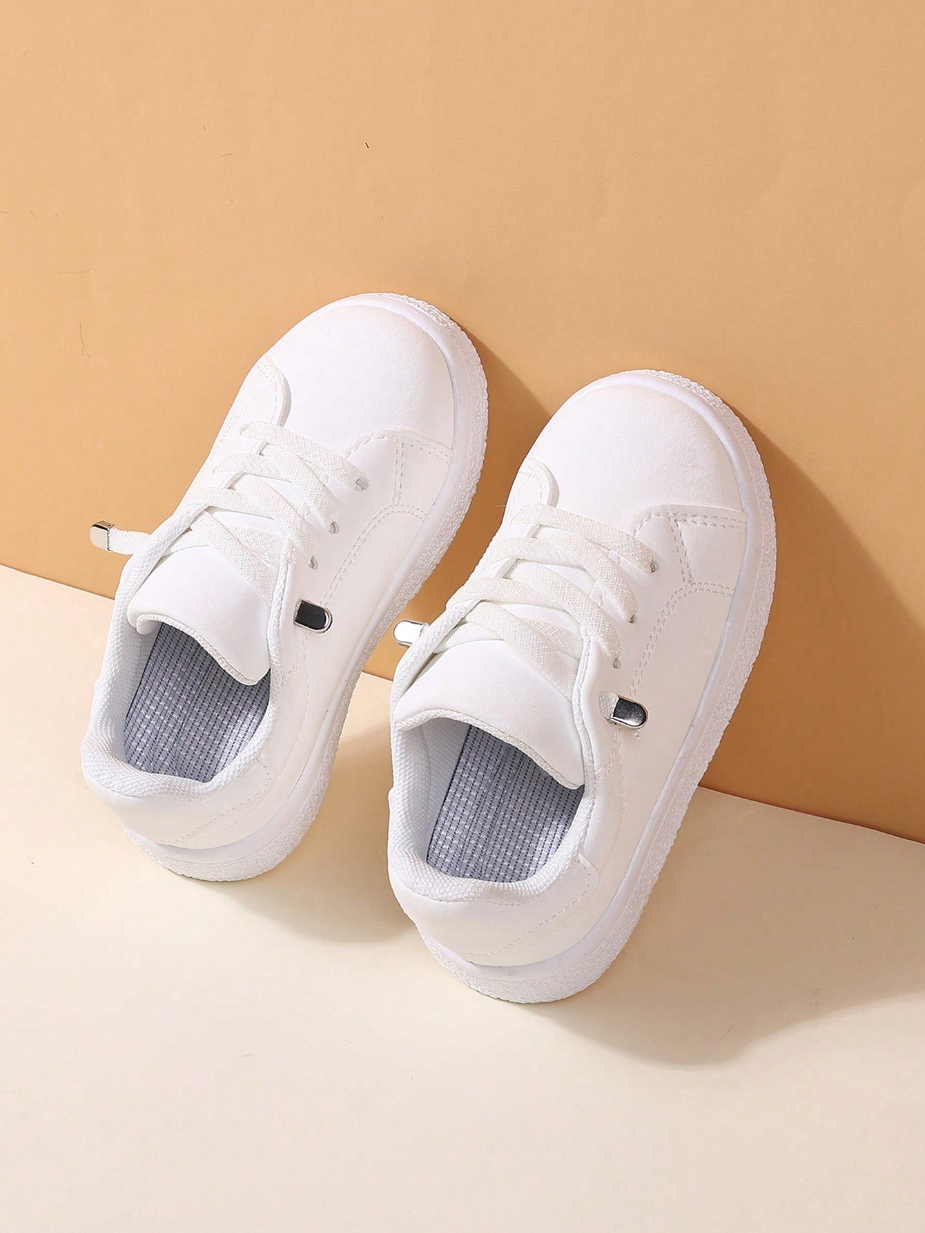 1 Pair Casual Comfortable Elastic Band Design Sports Shoes For Boys And Girls
