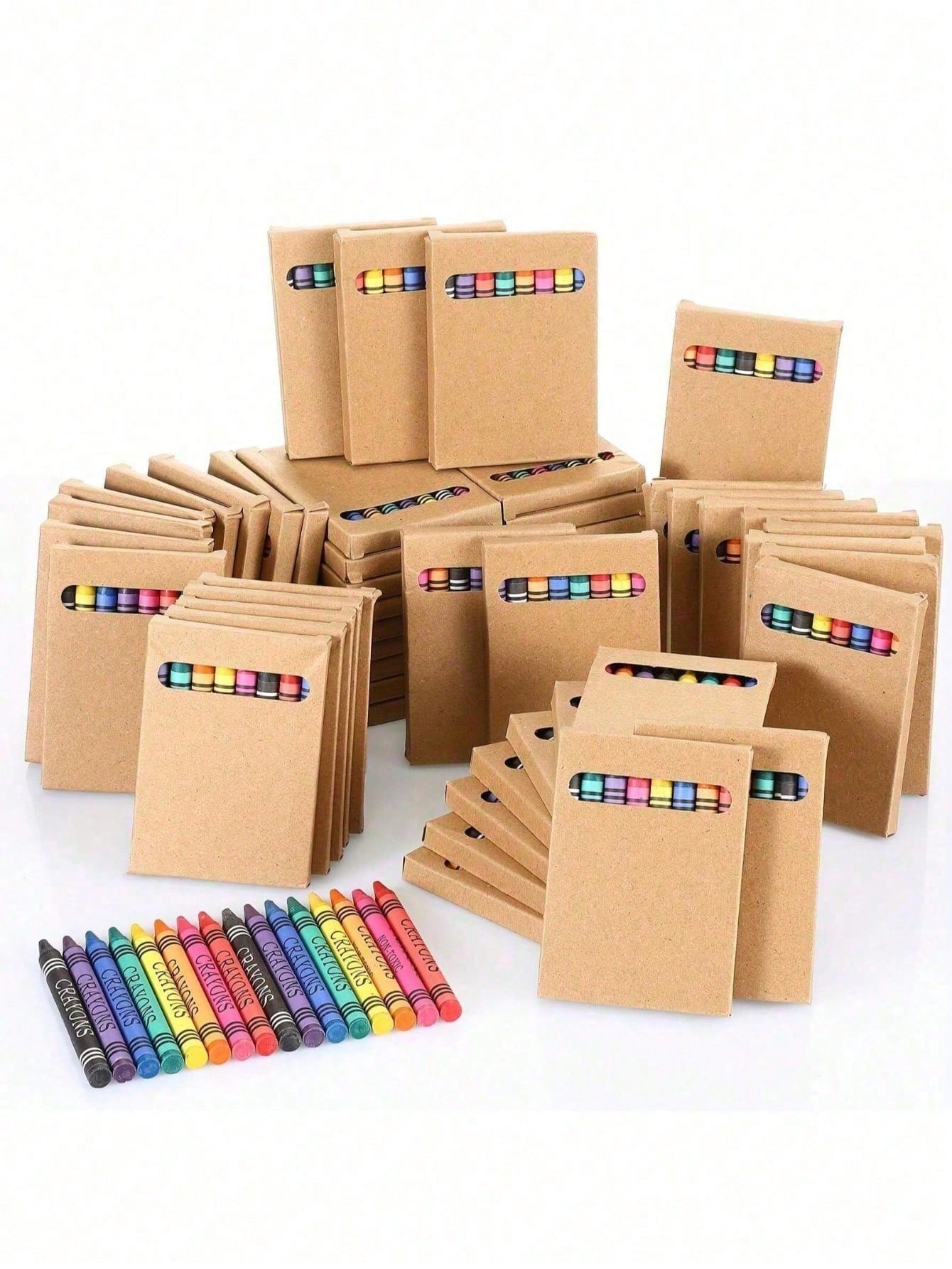 12PCS/24PCS/36PCS(2/4/6 Boxes) 6-Color Crayon Set- Durable Crayons Mini Gift Box Packaging Suitable For Classroom Party Gifts Birthday Gifts Art Supplies Classroom Supplies Teacher's Day Gifts Party