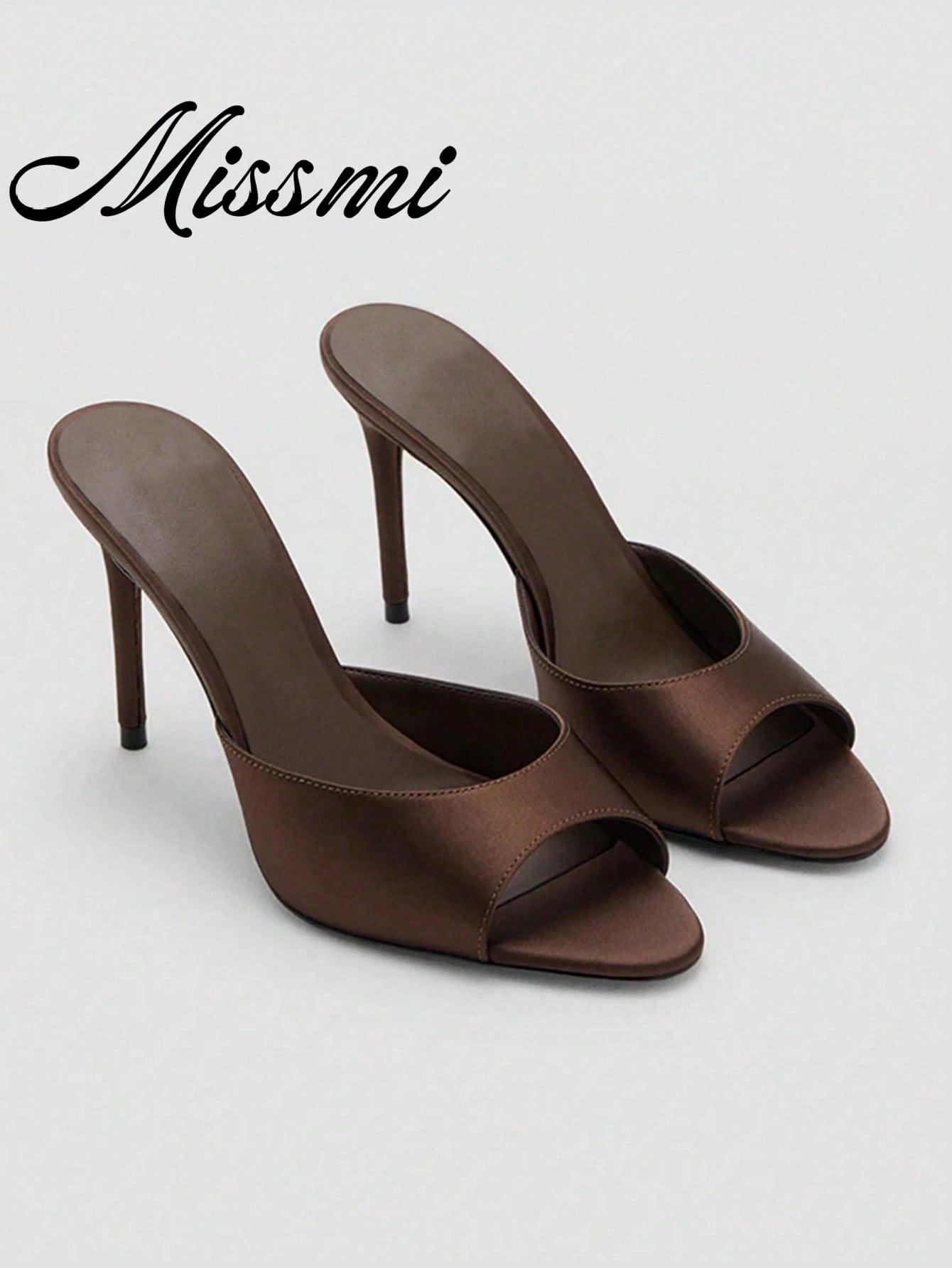 2026 Spring/Summer New Women's Shoes, Mule Style Mid/Low Heel Sandals,Stiletto Heels