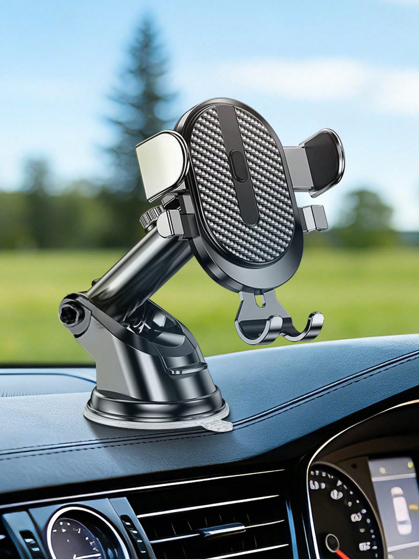 360° Rotatable Suction Cup Car Phone Holder- Universal Car Dashboard Phone Mount Bracket, Suitable For Navigation, Compatible With IPhone, Android Phones, Great Gift For Family And Friends