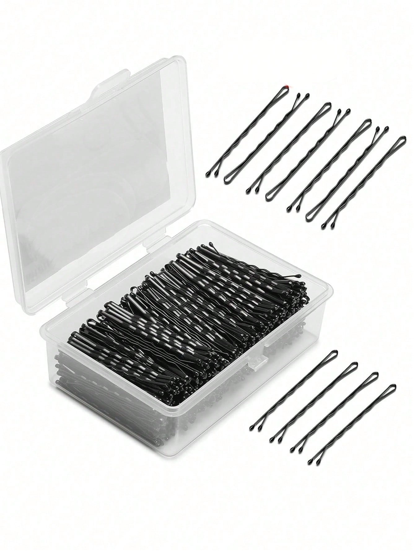 Bobby Pins, Crimped Hair Pins For Women, Non Slip Hair Clips Bulk With Storage Box, Great For All Hair Style