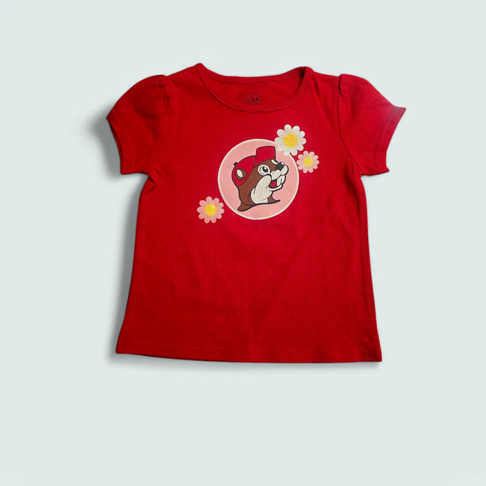 Buc-ee's Classic Red Floral T-shirt - Toddler - Texan Temptations