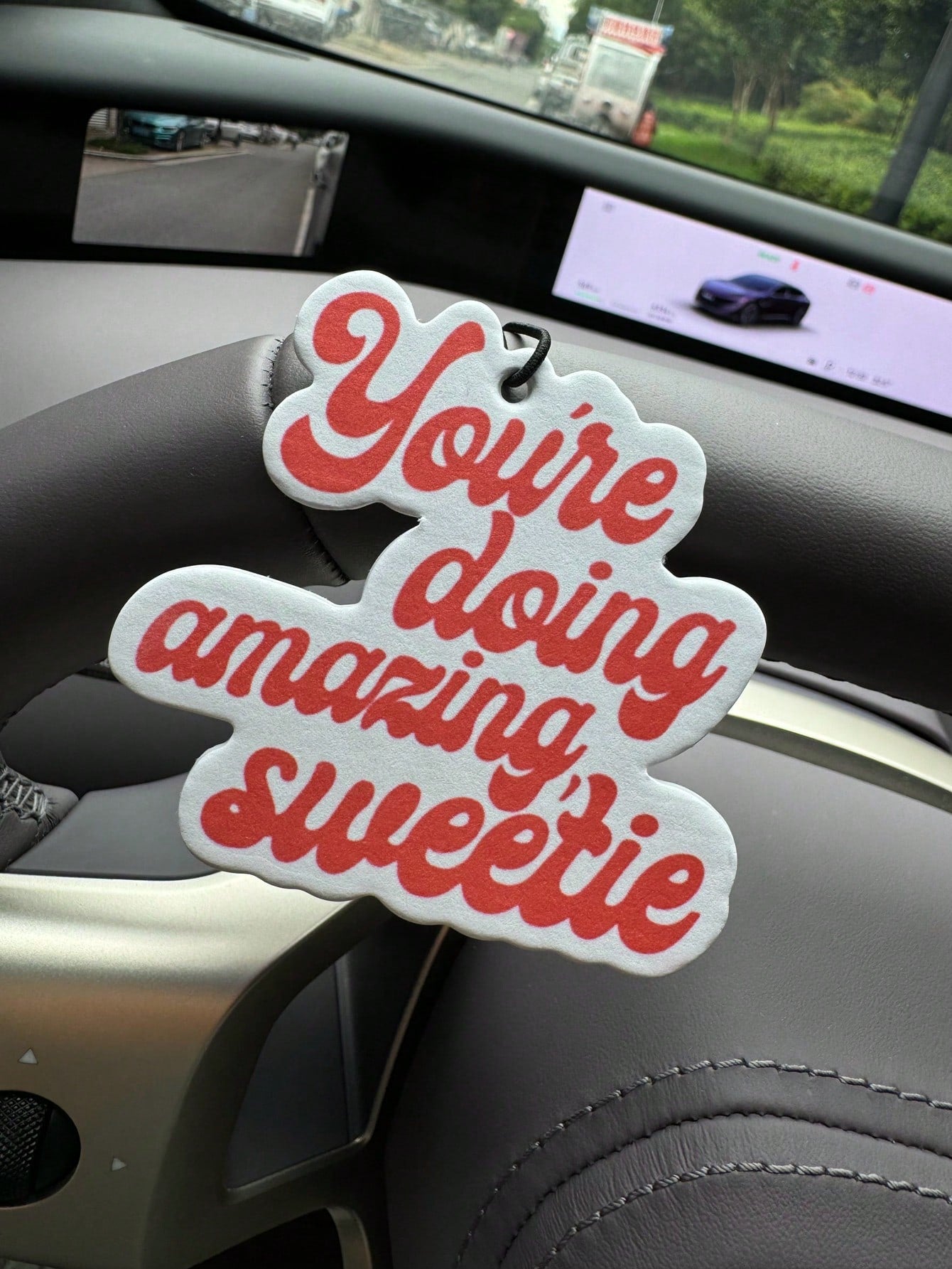 Car Air Freshener Sheets, Wardrobe Air Freshener, Fragrance, Rearview Mirror Decoration, Car Interior Decor Pendant, Natural Fragrance Air Purifier, Anime Cartoon Toilet Fragrance Bag, Living Room/Off
