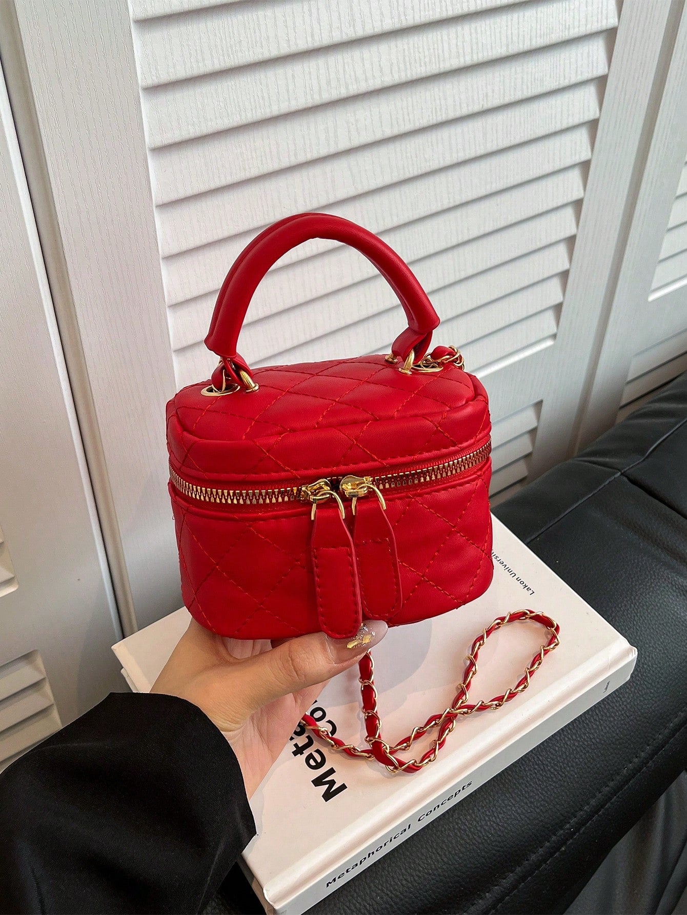 F.FAN.BAGS, Lightweight Mini Bag, Chain Bag, Quilted Diamond Bag, Handbag, Bucket Bag, Very Suitable For Teenage Girls, College Students And White-Collar Professionals, Very Suitable For Office, Colle