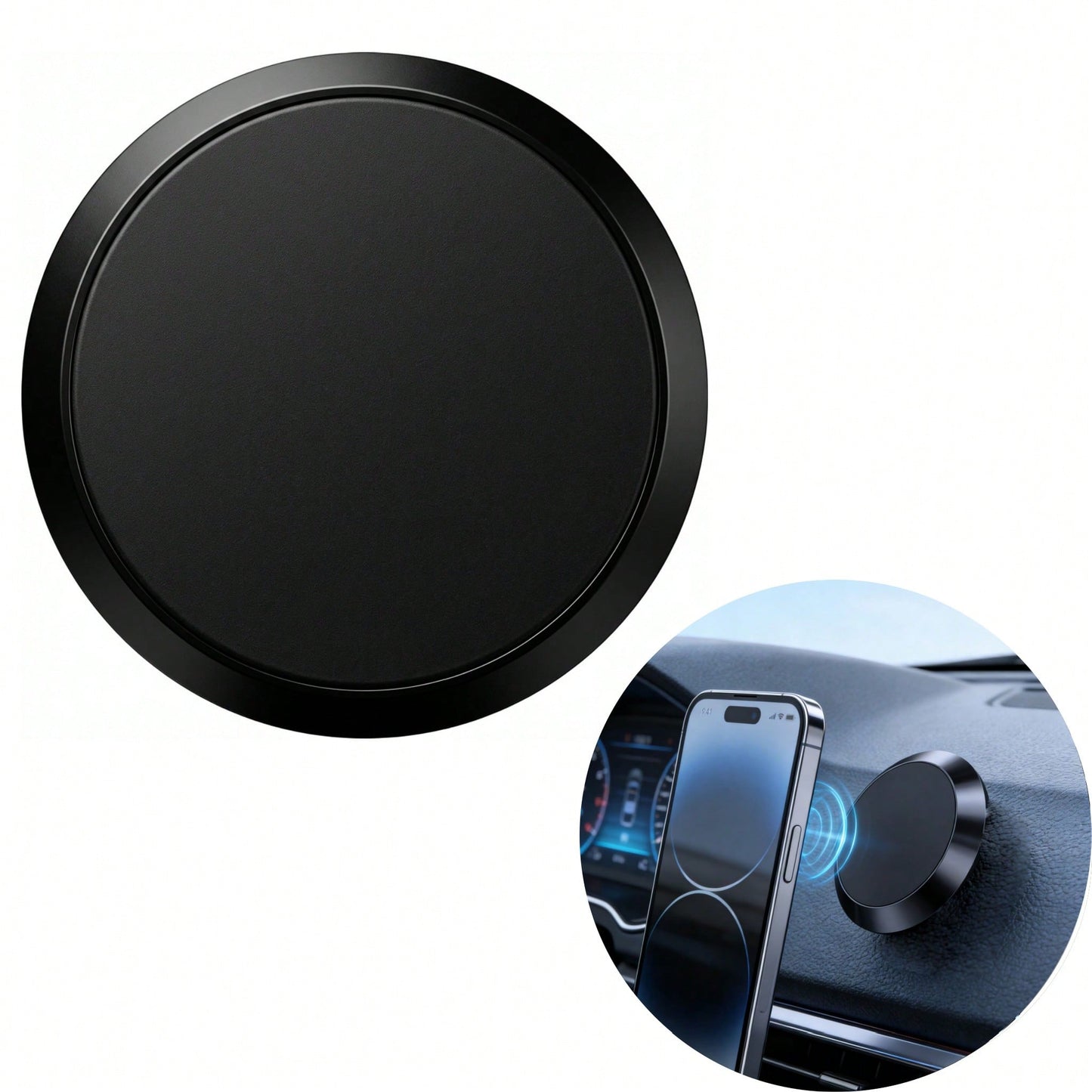 High-Fashion Magnetic Car Phone Holder, Easy Installation, Stable And Shock-Proof, Suitable For Various Car Models And Phone Types