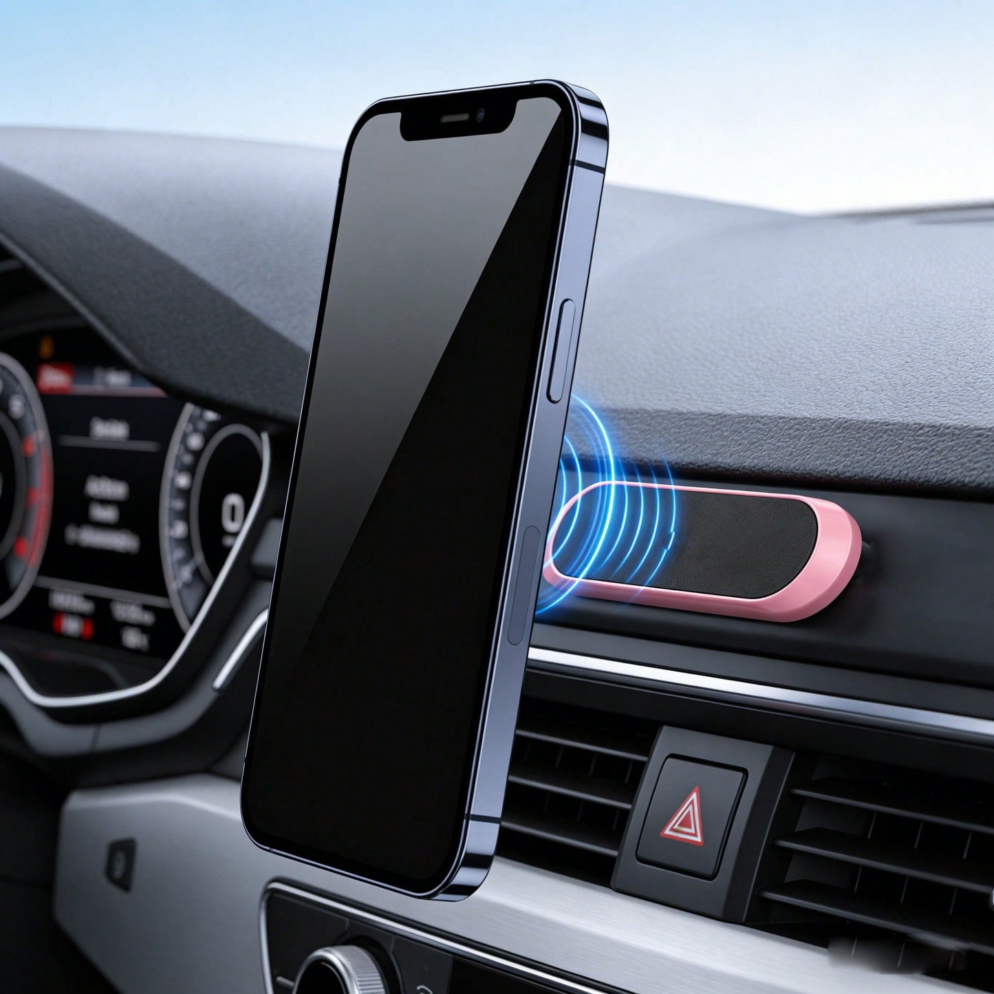 Magnetic Phone Holder, Universal For Multiple Scenarios, No Drilling Required, Suitable For Car, Bedroom, Kitchen, Office Desk Storage And Fixation