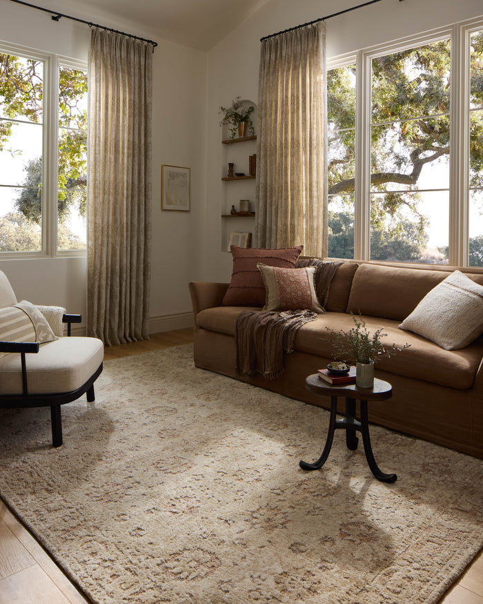 The Rug Corner Loloi II Percival Natural / Salmon