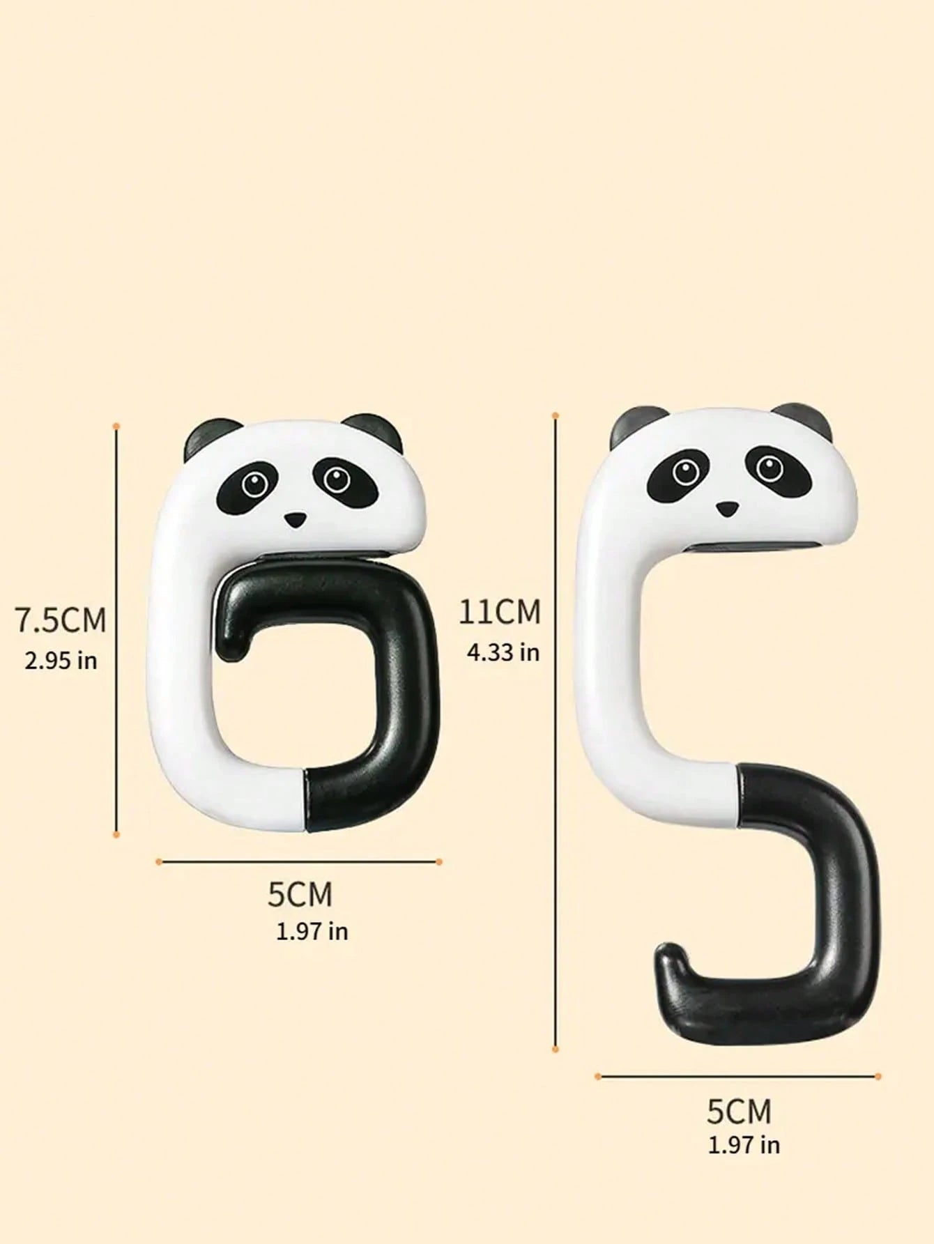 Travel Portable Plastic Bag Cute Animal Hook, Hanging Decor Table Bag Hook, Wall-Mounted Bracket, Handbag Hook
