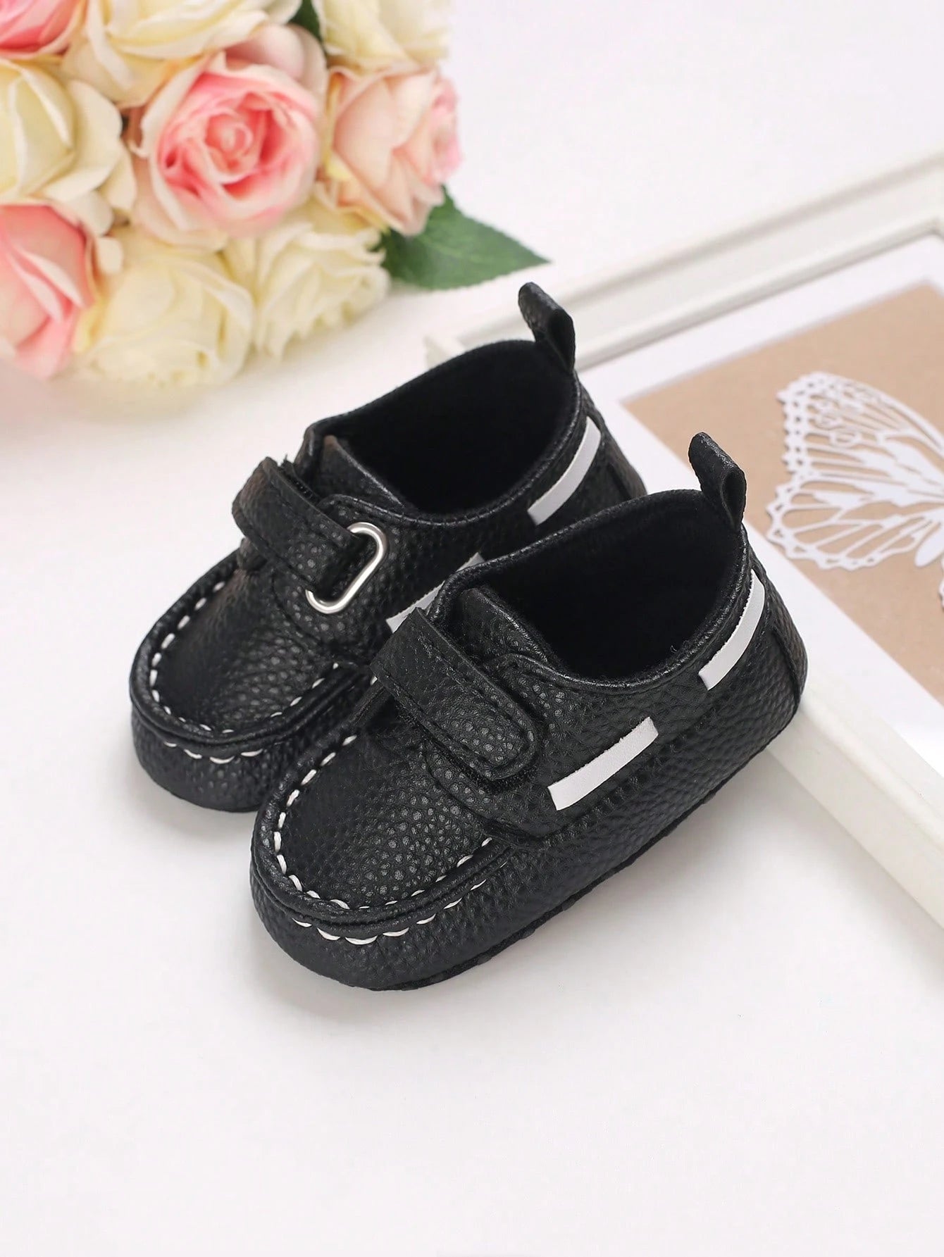 0-1 Years Soft Sole Anti-Slip Infant Shoes, Boy Formal Shoes, Comfortable Spring/Autumn Newborn Walking Shoes