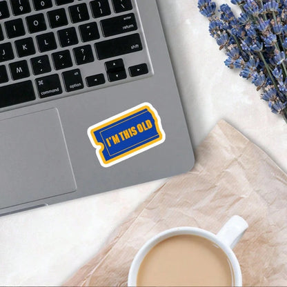 1/2/5 Pcs I'm This Old Sticker, Premium Die Cut Vinyl Sticker, FREE Waterproof, Vintage, Retro, Suitable For Cars, Windows, Laptops, Trucks, Water Bottles