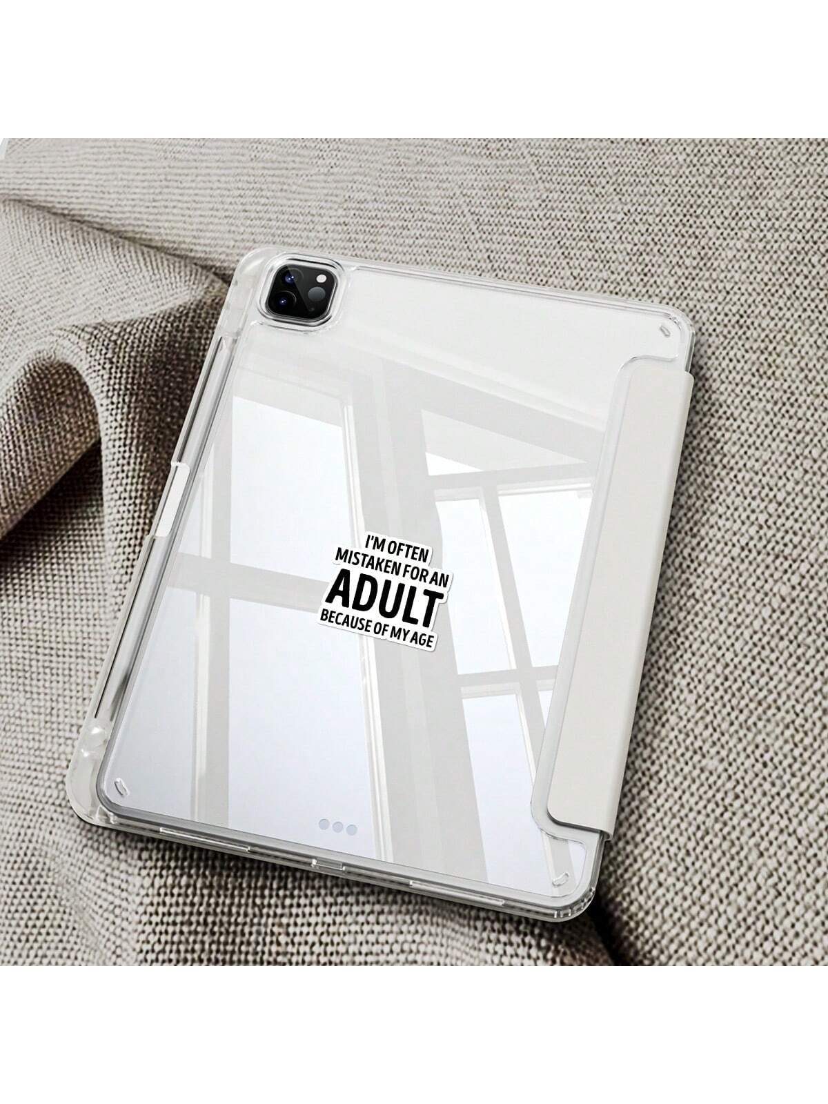 1/2/5pcs I'm Often Mistaken For An Adult BECAUSE OF MY AGE Vinyl Sticker| Funny Sarcastic Die Cut Sticker For Laptops, Cars & Water Bottles| Emotional Support & Mental Health Awareness Decal| Great