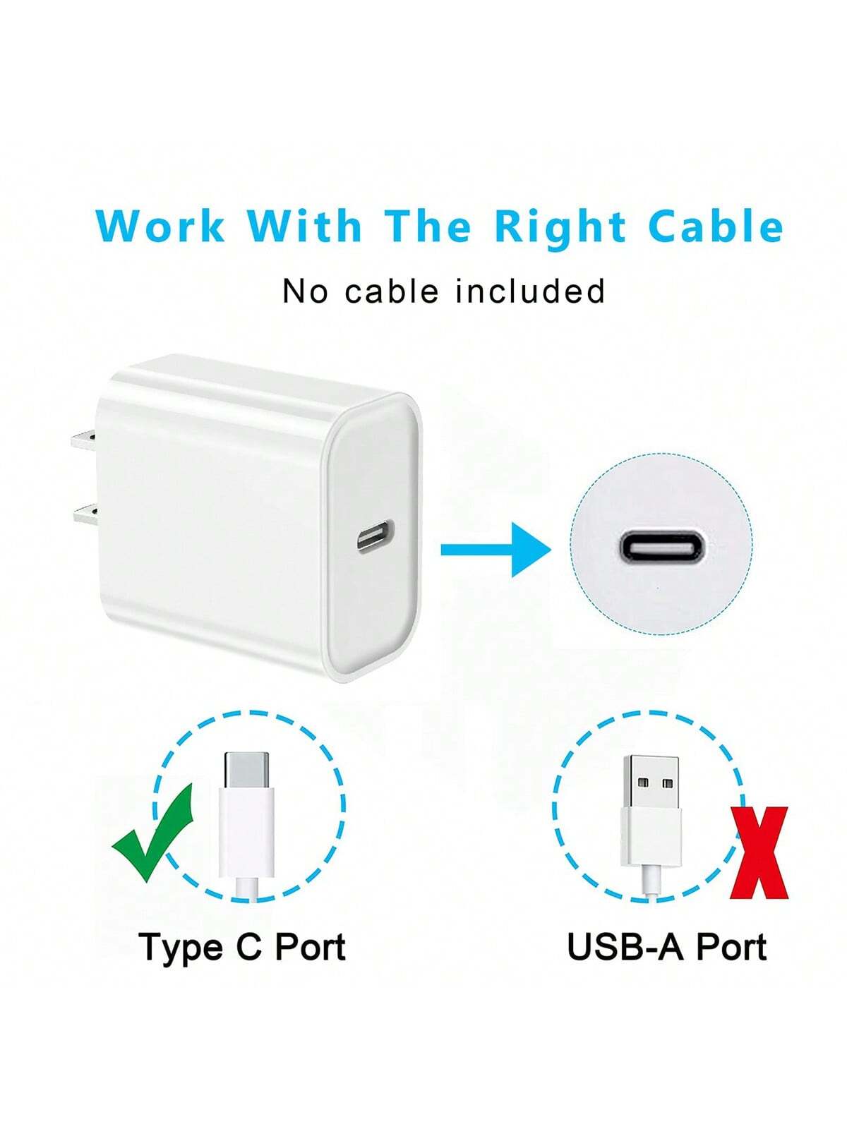 1-2 Set 30W Fast Charger Kit Compatible With IPhone 17 Pro Max/17 Pro/17/Air/16, 1 USB-C Wall Charger + 6.6Ft/200cm Type C To Type C Data Cable Compatible With IPhone 17 Series/// Etc.