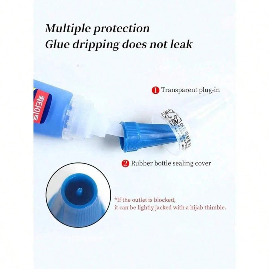 1/2pcs 401 Strong Welding Glue, Shoe Glue For Repairing Shoes, Multi-Purpose Adhesive For Ceramic, Metal, Plastic, Quick Drying Back To School