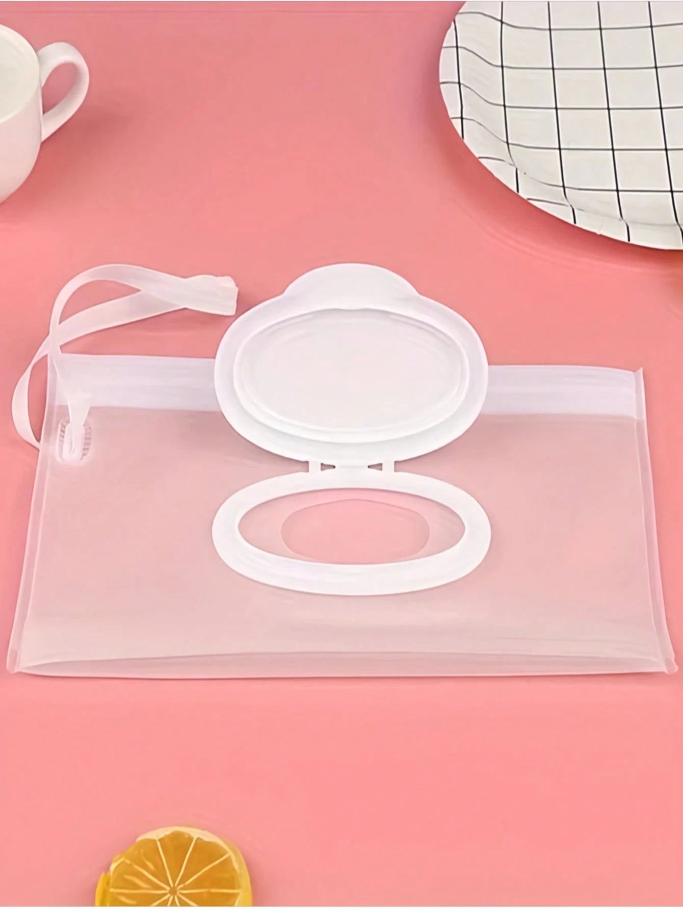 1/2pcs Portable Wet Wipes Bag, Resealable Refillable Wet Wipe Travel Pouch, Baby Hand & Mouth Tissues Storage Box