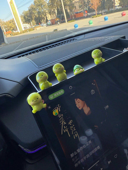1/3/5pcs Mini Cute Turtle Car Decor, Adorable Car Ornament For Dashboard, Rearview Mirror, Computer Monitor, Desktop, Ideal Gift For Friends And Family, Comes With Adhesive (No Trace)