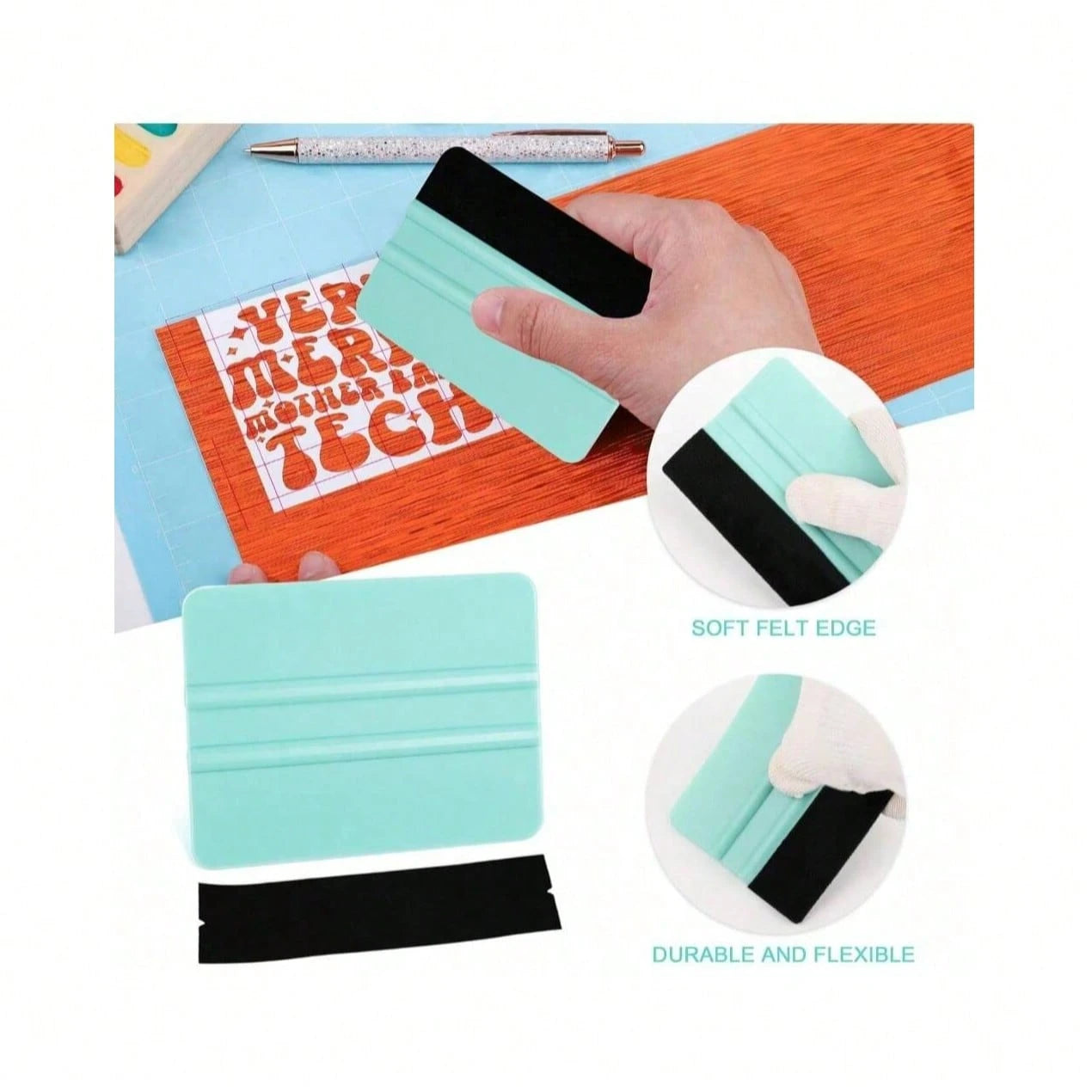 1/3/6pcs Vinyl Scraper Tools, Suitable For Vinyl Materials, Felt Scraper, Vinyl Scraper Tools, Suitable For Vinyl Craft Applications