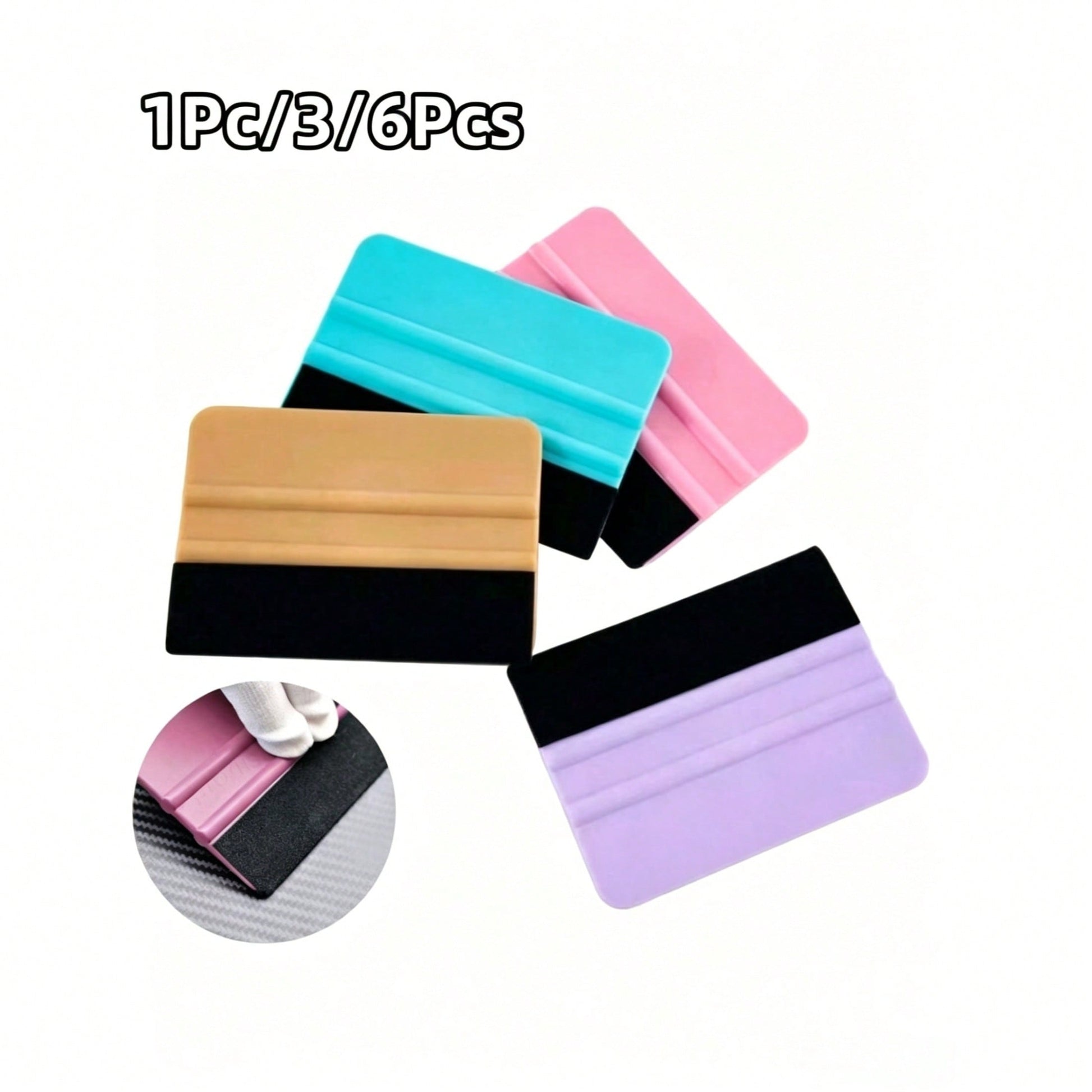 1/3/6pcs Vinyl Scraper Tools, Suitable For Vinyl Materials, Felt Scraper, Vinyl Scraper Tools, Suitable For Vinyl Craft Applications