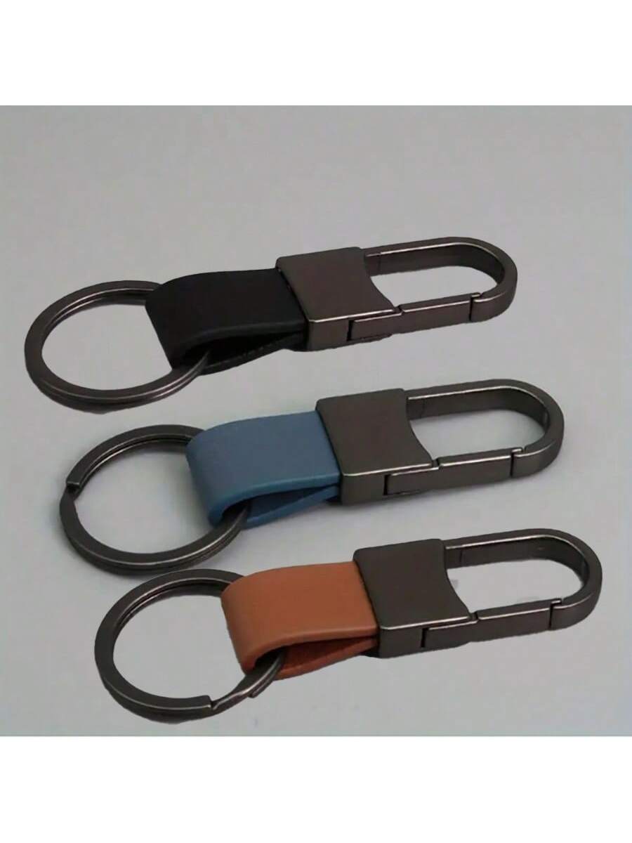 1/3pcs Personalized Keychain, Multi-Color Creative DIY Keychain, Best Gift For Dad On Father's Day/Christmas, Christmas Special, Men Inspirational Leather Keychain, Car Bag Pendant Decoration, Christm