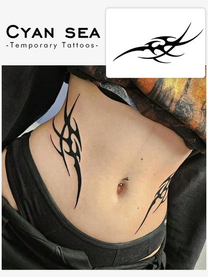 1-3pcs Waterproof, Sweat-Proof, Non-Reflective Temporary Tattoo Stickers, Personalized Totem Tattoo Designs, Suitable For Daily Use