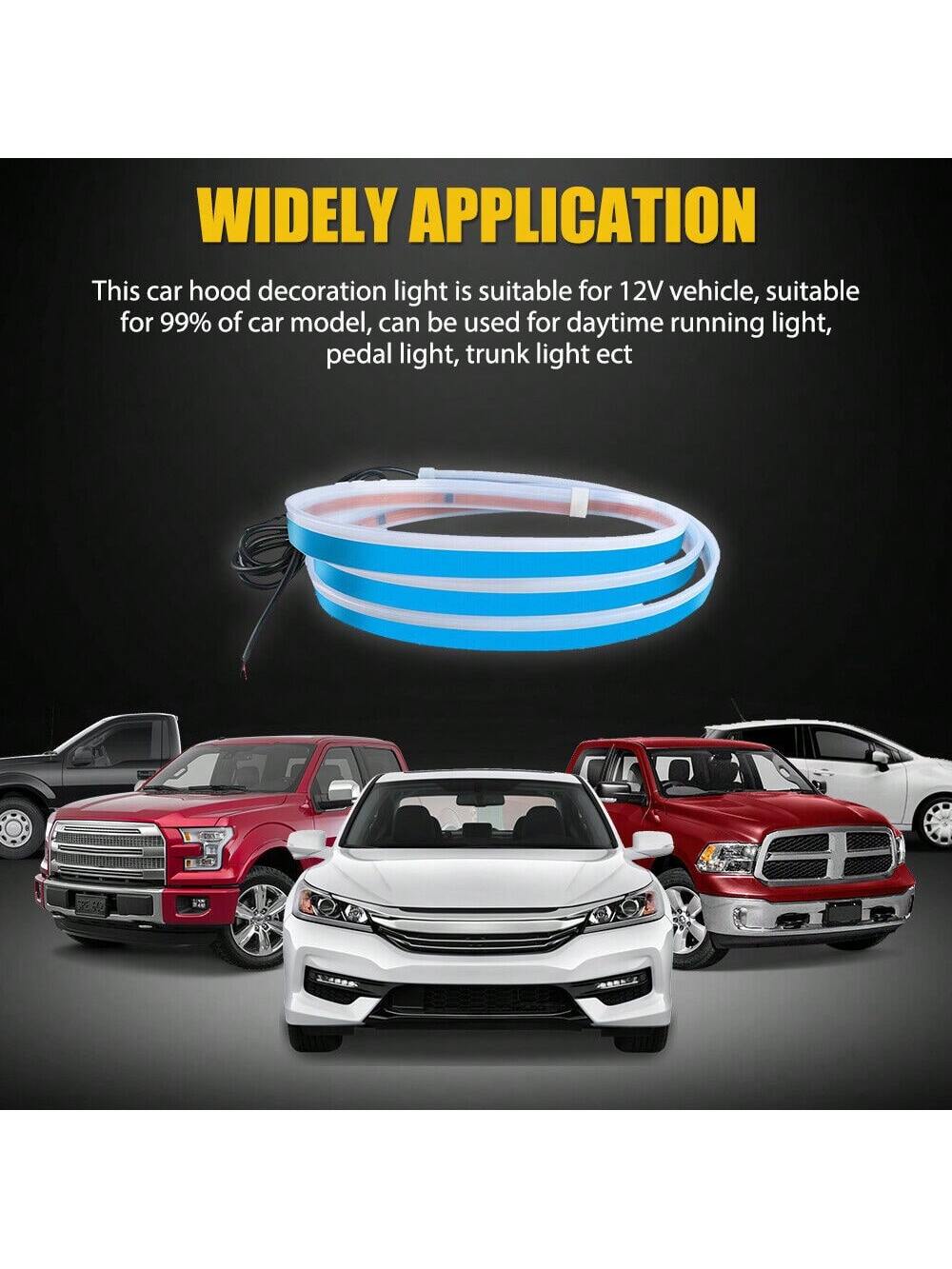 1.5M Flexible LED Hood Light, Car Hood Light Strip, Universal 12V Car Hood Light Strip, Flexible LED, Suitable For Cars, SUV, Trucks