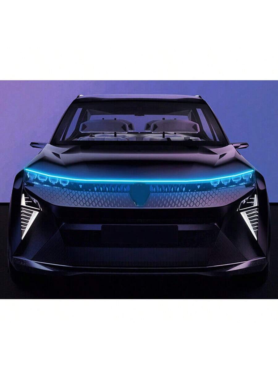 1.5M Flexible LED Hood Light, Car Hood Light Strip, Universal 12V Car Hood Light Strip, Flexible LED, Suitable For Cars, SUV, Trucks