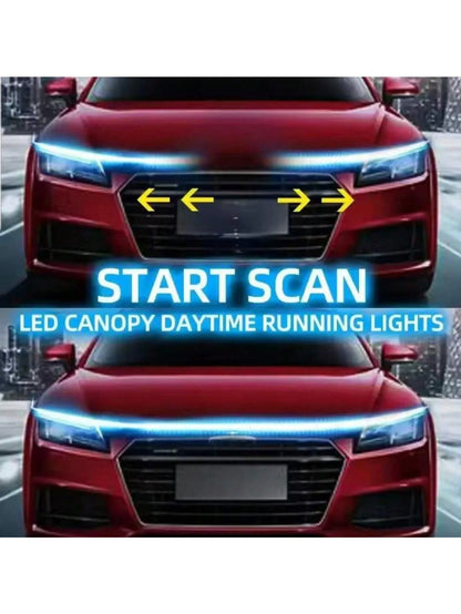 1.5M Flexible LED Hood Light, Car Hood Light Strip, Universal 12V Car Hood Light Strip, Flexible LED, Suitable For Cars, SUV, Trucks