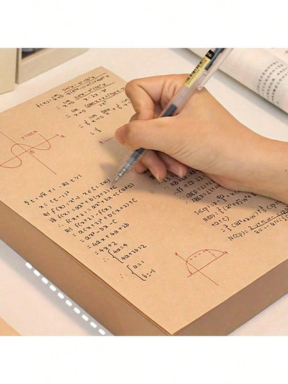 1 Book With 320 Wood Pulp Sketch Papers, Multipurpose Papers Suitable For Note-Taking, Calculation, Sketching, Painting, Eye-Protecting Sketch Papers For School Life In Autumn