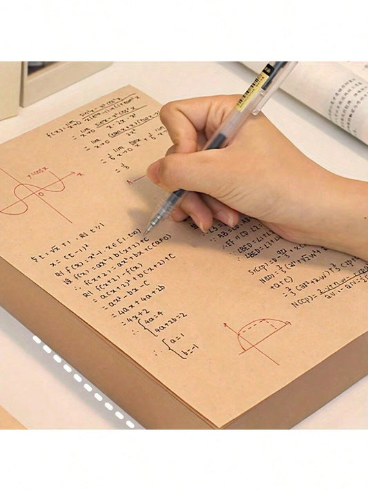 1 Book With 320 Wood Pulp Sketch Papers, Multipurpose Papers Suitable For Note-Taking, Calculation, Sketching, Painting, Eye-Protecting Sketch Papers For School Life In Autumn