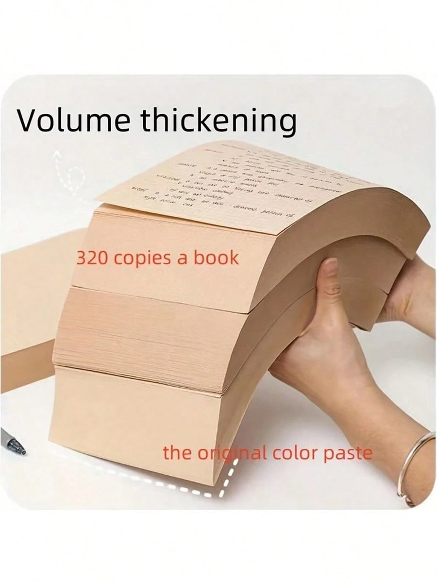 1 Book With 320 Wood Pulp Sketch Papers, Multipurpose Papers Suitable For Note-Taking, Calculation, Sketching, Painting, Eye-Protecting Sketch Papers For School Life In Autumn
