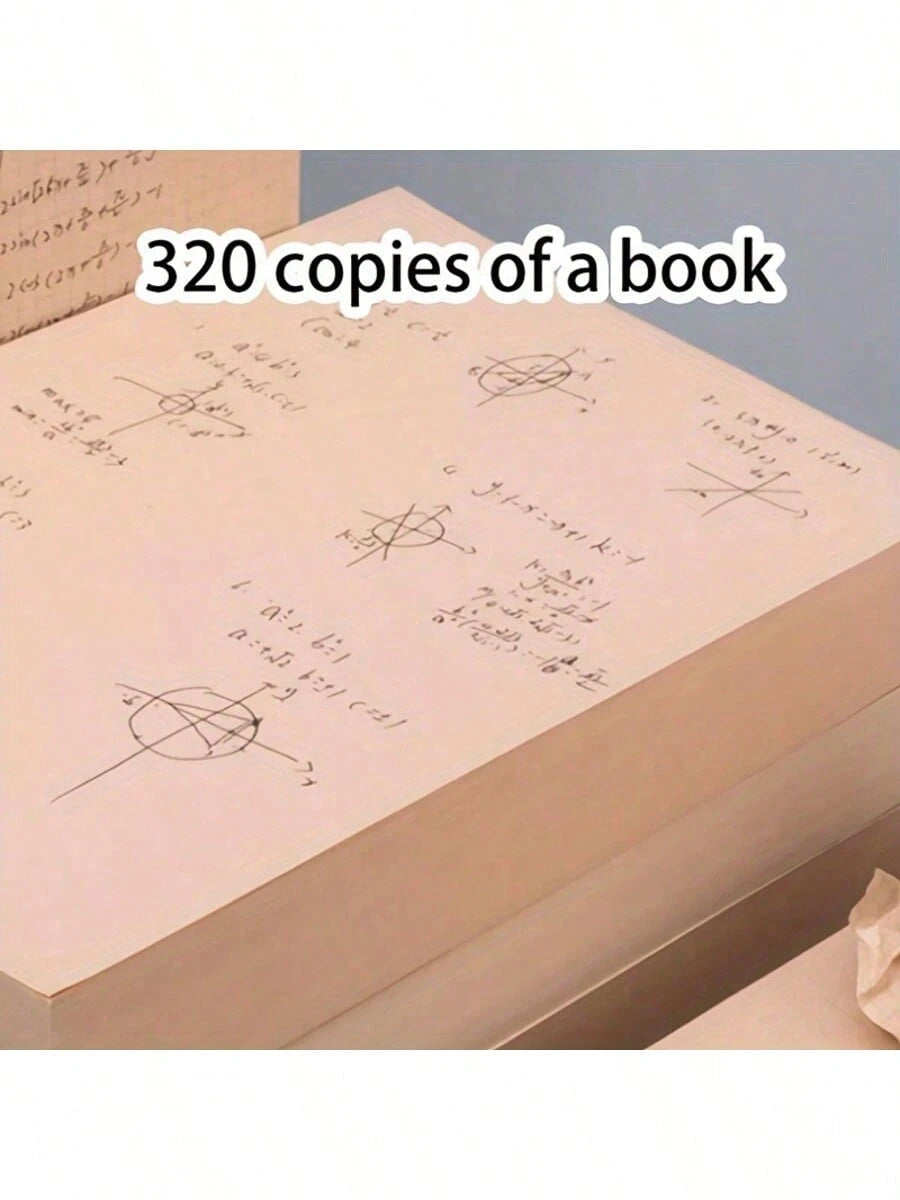 1 Book With 320 Wood Pulp Sketch Papers, Multipurpose Papers Suitable For Note-Taking, Calculation, Sketching, Painting, Eye-Protecting Sketch Papers For School Life In Autumn