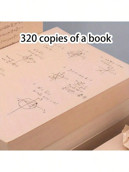 1 Book With 320 Wood Pulp Sketch Papers, Multipurpose Papers Suitable For Note-Taking, Calculation, Sketching, Painting, Eye-Protecting Sketch Papers For School Life In Autumn