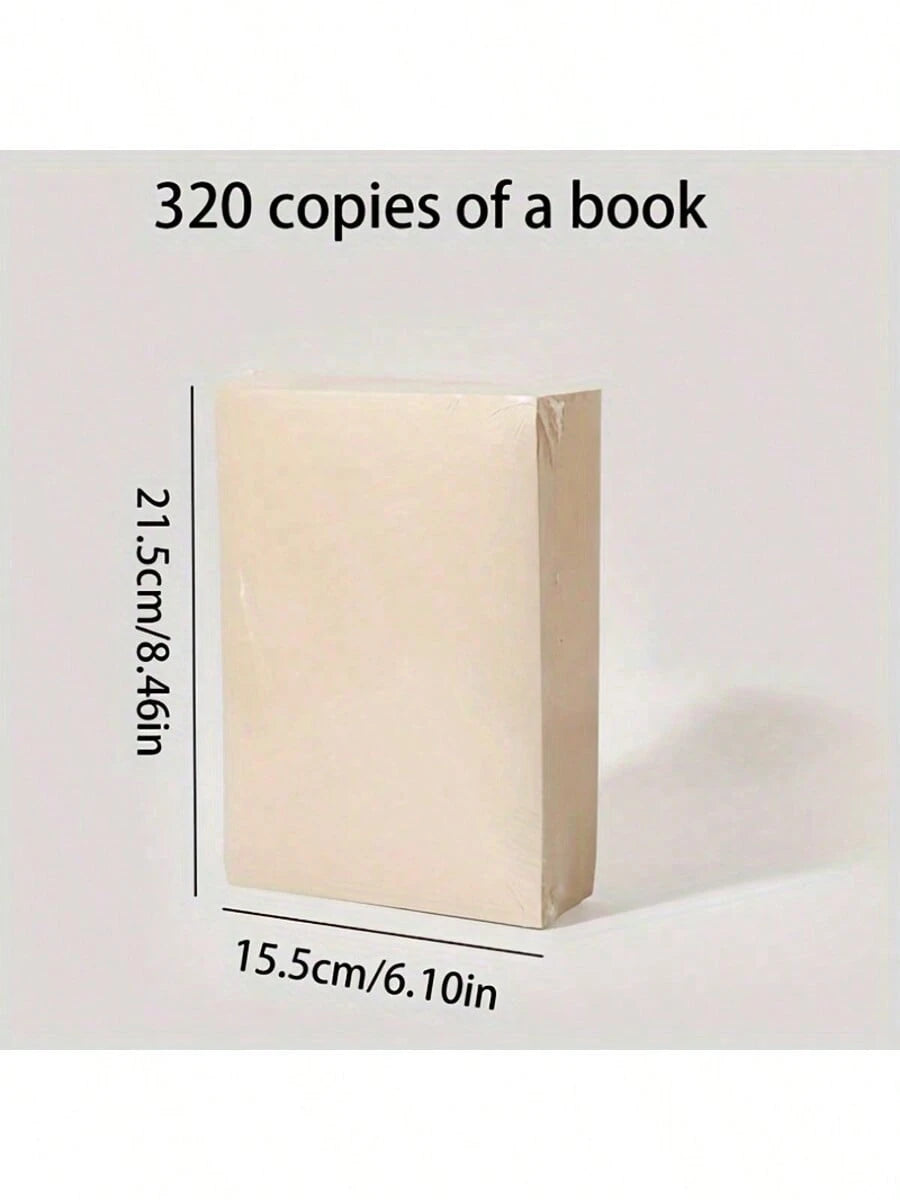 1 Book With 320 Wood Pulp Sketch Papers, Multipurpose Papers Suitable For Note-Taking, Calculation, Sketching, Painting, Eye-Protecting Sketch Papers For School Life In Autumn