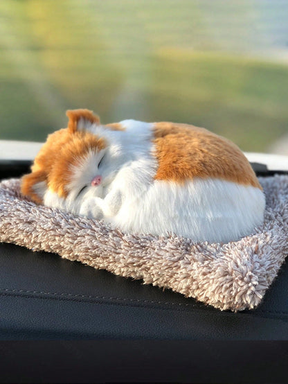 1 Car Ornament, Cute Simulation Animal Ornament, Ornament Gift, Creative Interior, Car Supplies, Car Doll Ornament, Creative Home Room Table Decoration, Birthday And Anniversary Party Gift, Holiday Ac