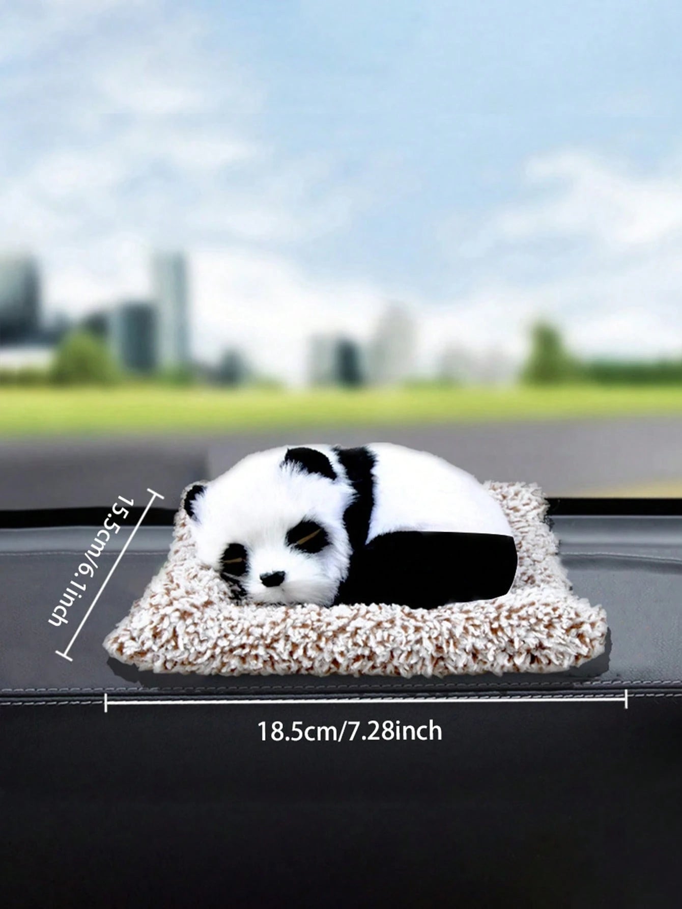 1 Car Ornament, Cute Simulation Animal Ornament, Ornament Gift, Creative Interior, Car Supplies, Car Doll Ornament, Creative Home Room Table Decoration, Birthday And Anniversary Party Gift, Holiday Ac