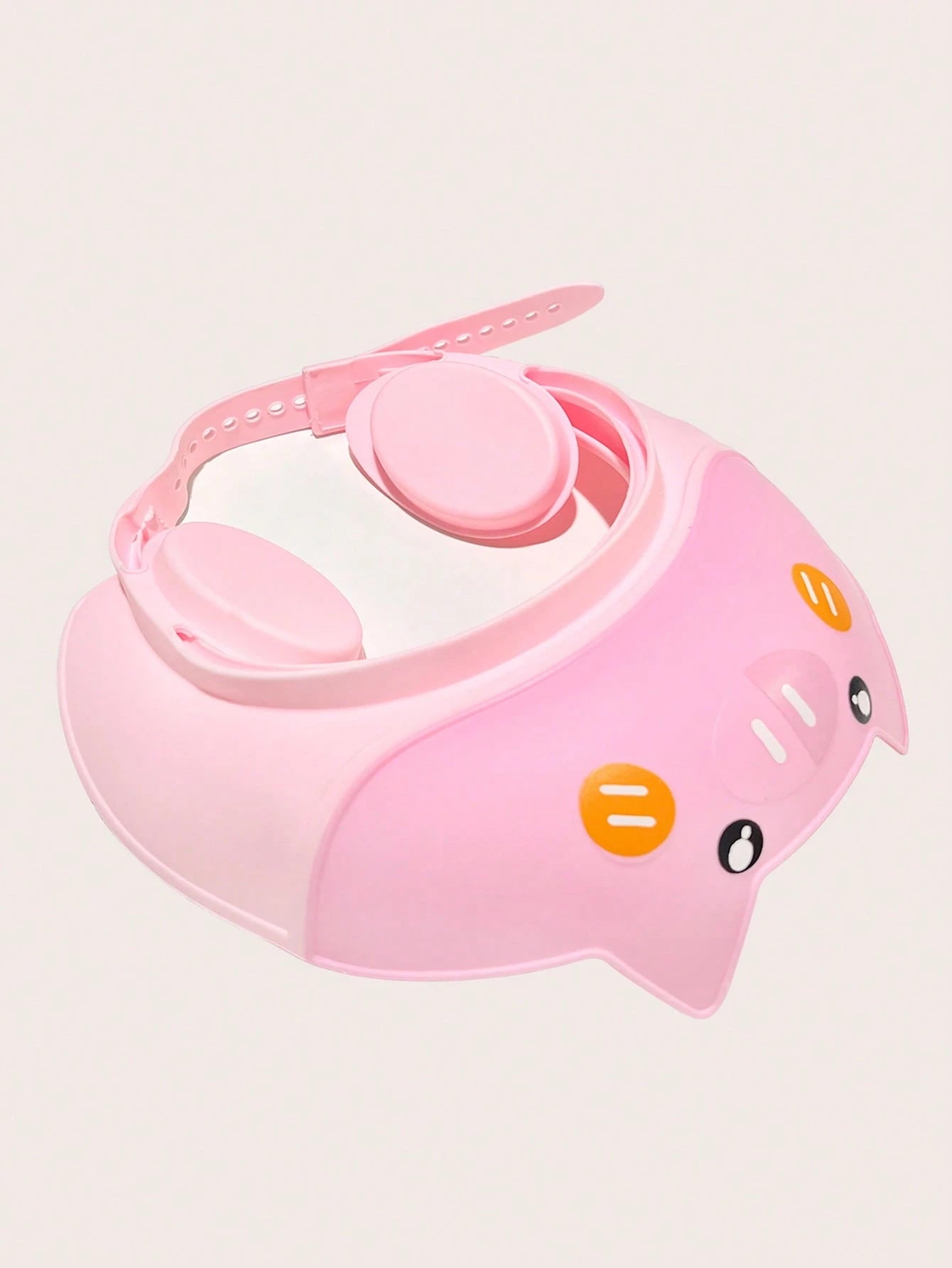 1 Cute Pig Shampoo Cap For Infants And Young Children, Adjustable, Soft, Comfortable, Protective Ear Cover, Water Cap