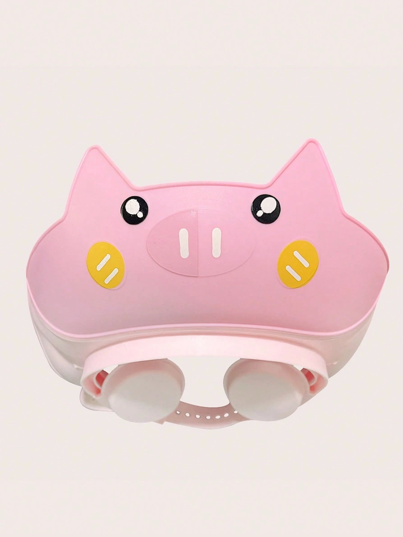 1 Cute Pig Shampoo Cap For Infants And Young Children, Adjustable, Soft, Comfortable, Protective Ear Cover, Water Cap