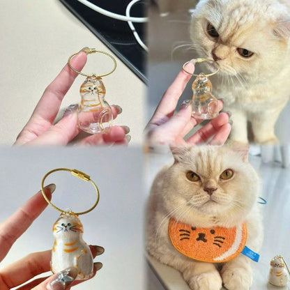 1 Cute Transparent Cat Hair Storage Box, Pendant, Twisted Egg Cat Hair Storage Capsule Twisted Egg Pack Keychain Pendant Collection Pet Souvenirs