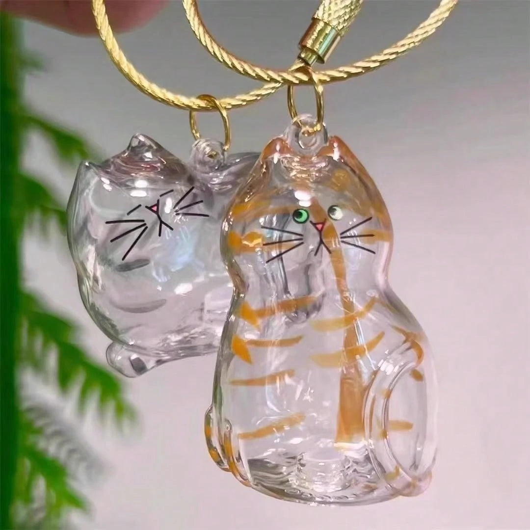 1 Cute Transparent Cat Hair Storage Box, Pendant, Twisted Egg Cat Hair Storage Capsule Twisted Egg Pack Keychain Pendant Collection Pet Souvenirs