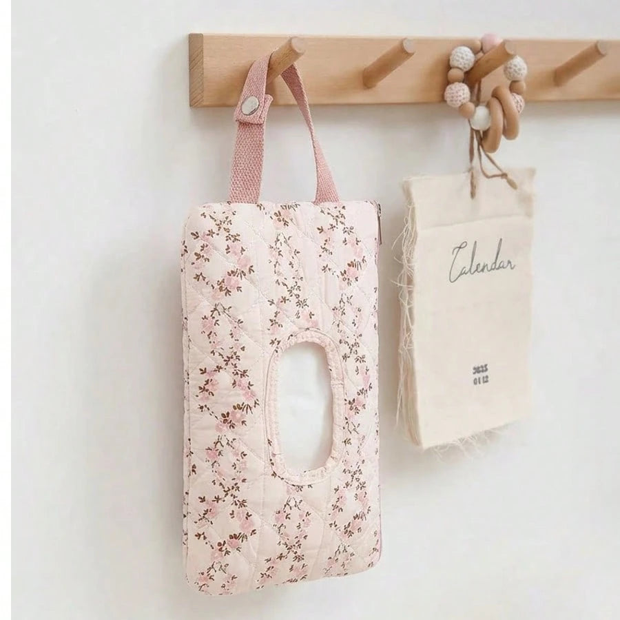 1 Pack Baby Stroller Wet Wipes Hanging Bag- Portable Diaper Wet Wipes Paper Towel Storage Bag, Baby Essential Organizer