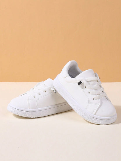 1 Pair Casual Comfortable Elastic Band Design Sports Shoes For Boys And Girls