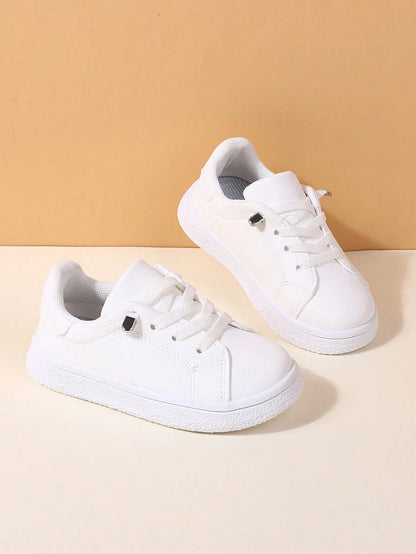 1 Pair Casual Comfortable Elastic Band Design Sports Shoes For Boys And Girls