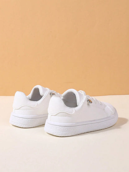 1 Pair Casual Comfortable Elastic Band Design Sports Shoes For Boys And Girls