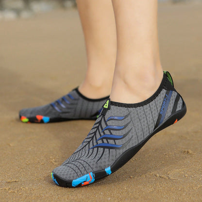 1 Pair Unisex Summer Water Shoes, Men's Slip-On Beach Sandals, Quick-Dry Outdoor Aqua Socks For Beach, Party, Swimming, Diving