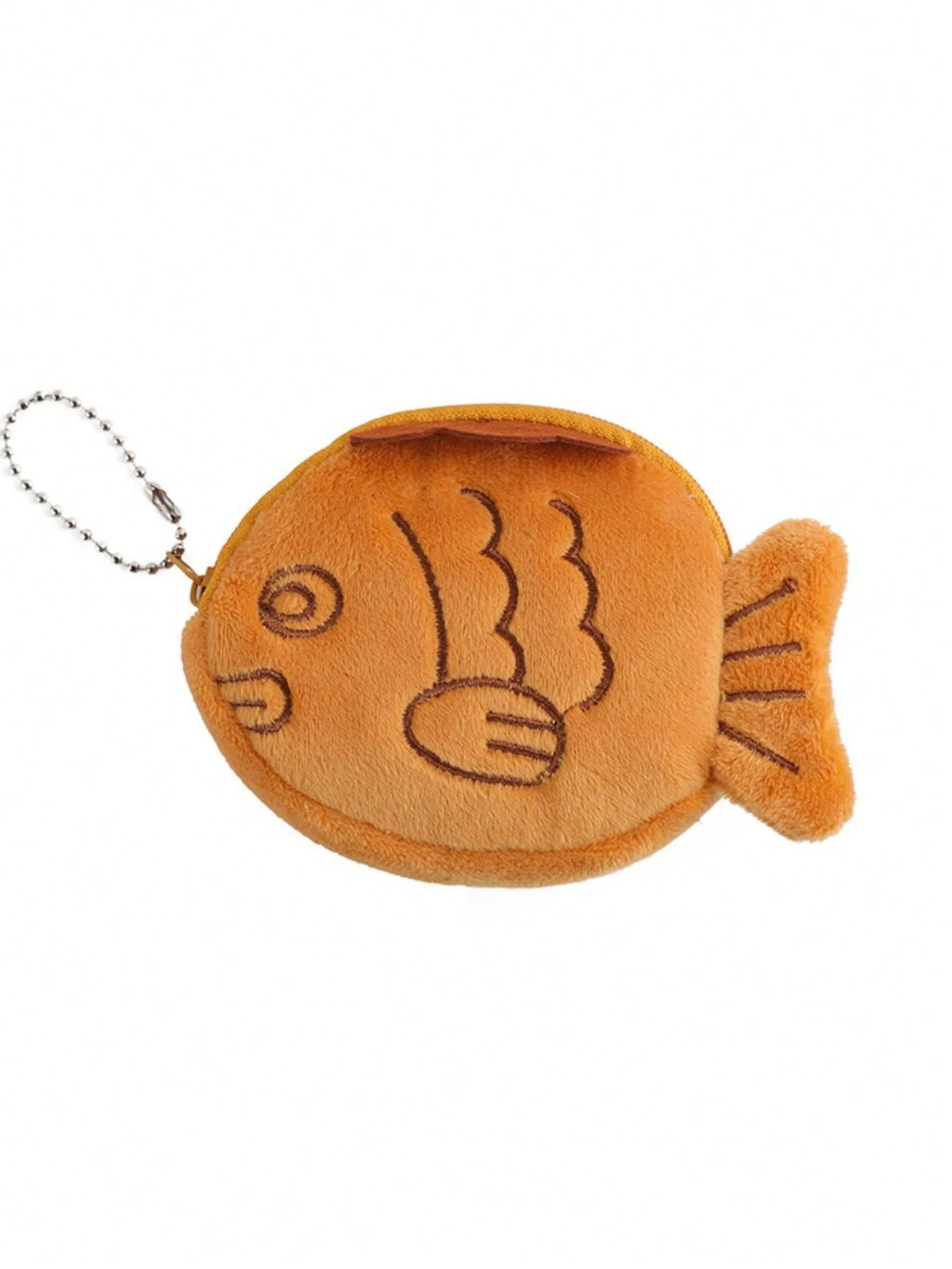 1 PC Coins Purse, Cute Fish Plush Coin Purse Keychain Change Purse Small Wallets Girls Lovely Earphone Storage Bag Coin Pouch
