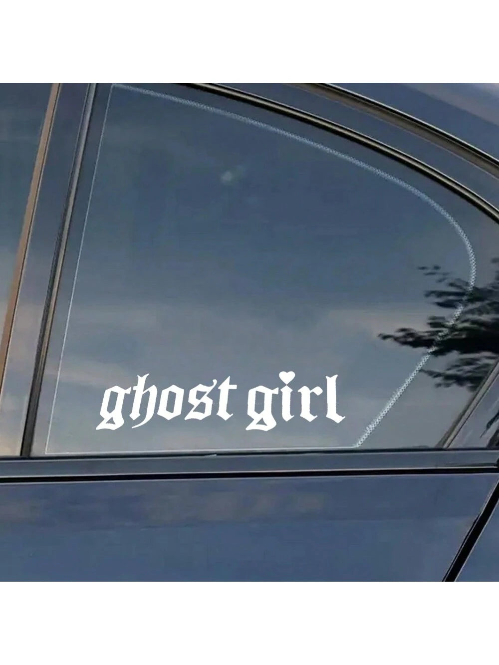 1 Pc Ghost Girl Decal, Vinyl Die-Cut Stickers Suitable For Decorating Car Window, Windshield, Bumper, Motorcycle, Bicycle, Helmet, Easy Peel & Stick