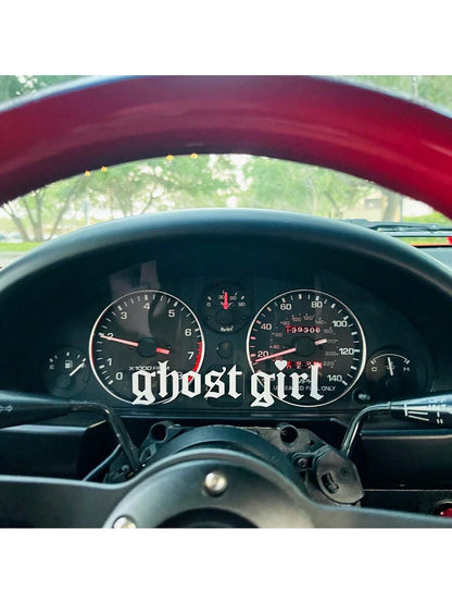 1 Pc Ghost Girl Decal, Vinyl Die-Cut Stickers Suitable For Decorating Car Window, Windshield, Bumper, Motorcycle, Bicycle, Helmet, Easy Peel & Stick