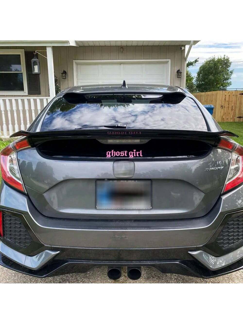 1 Pc Ghost Girl Decal, Vinyl Die-Cut Stickers Suitable For Decorating Car Window, Windshield, Bumper, Motorcycle, Bicycle, Helmet, Easy Peel & Stick