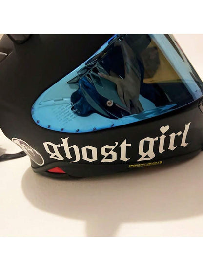 1 Pc Ghost Girl Decal, Vinyl Die-Cut Stickers Suitable For Decorating Car Window, Windshield, Bumper, Motorcycle, Bicycle, Helmet, Easy Peel & Stick
