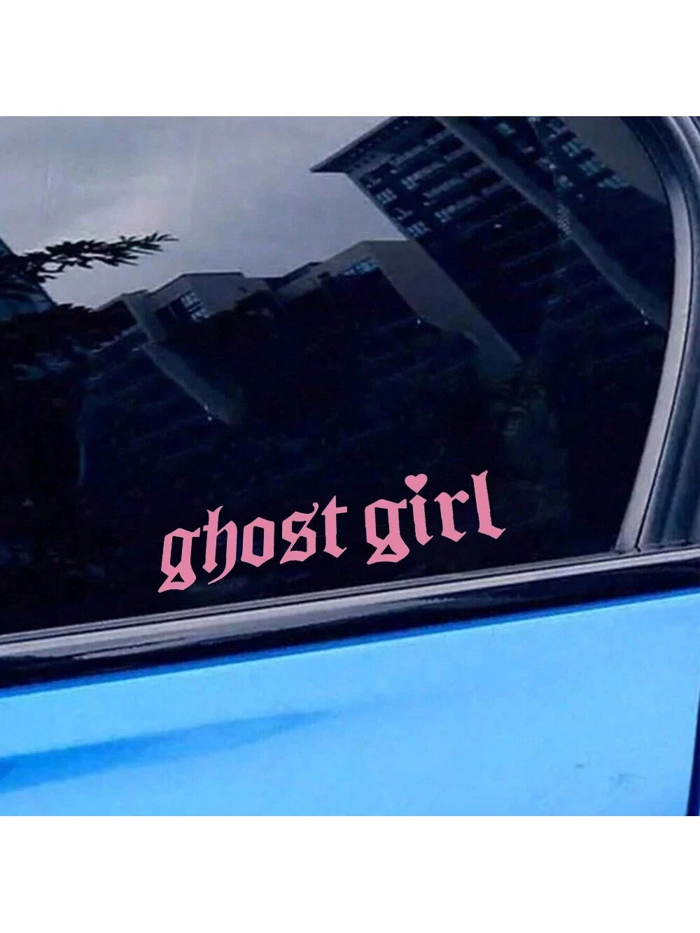 1 Pc Ghost Girl Decal, Vinyl Die-Cut Stickers Suitable For Decorating Car Window, Windshield, Bumper, Motorcycle, Bicycle, Helmet, Easy Peel & Stick
