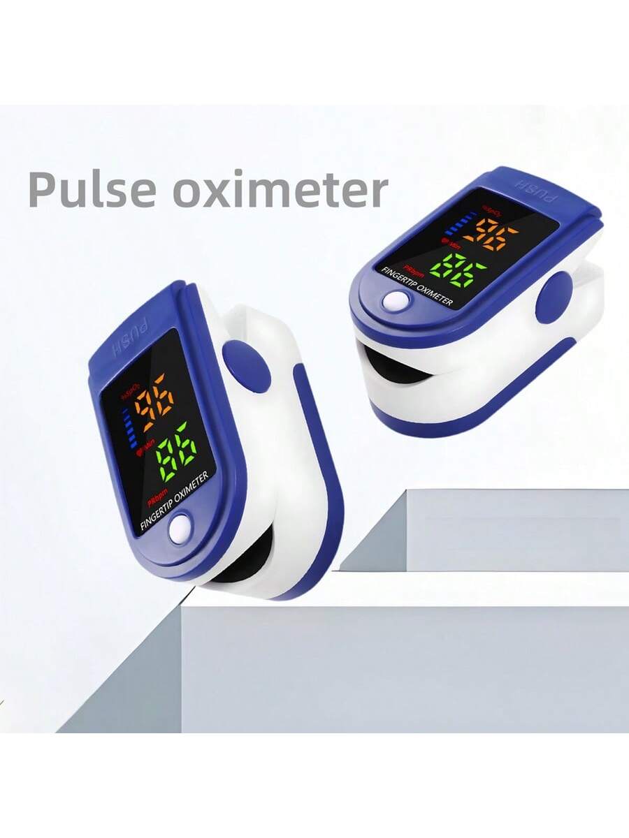 1 Pc Oximetry LED Fingertip Oximeter Heart Rate Monitor Finger Clip Blood Oxygen Saturation Pulse Monitoring Pulsometer
